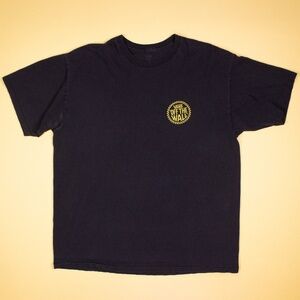 Vans Off The Wall Checker Logo Black T-Shirt Men's Size XL